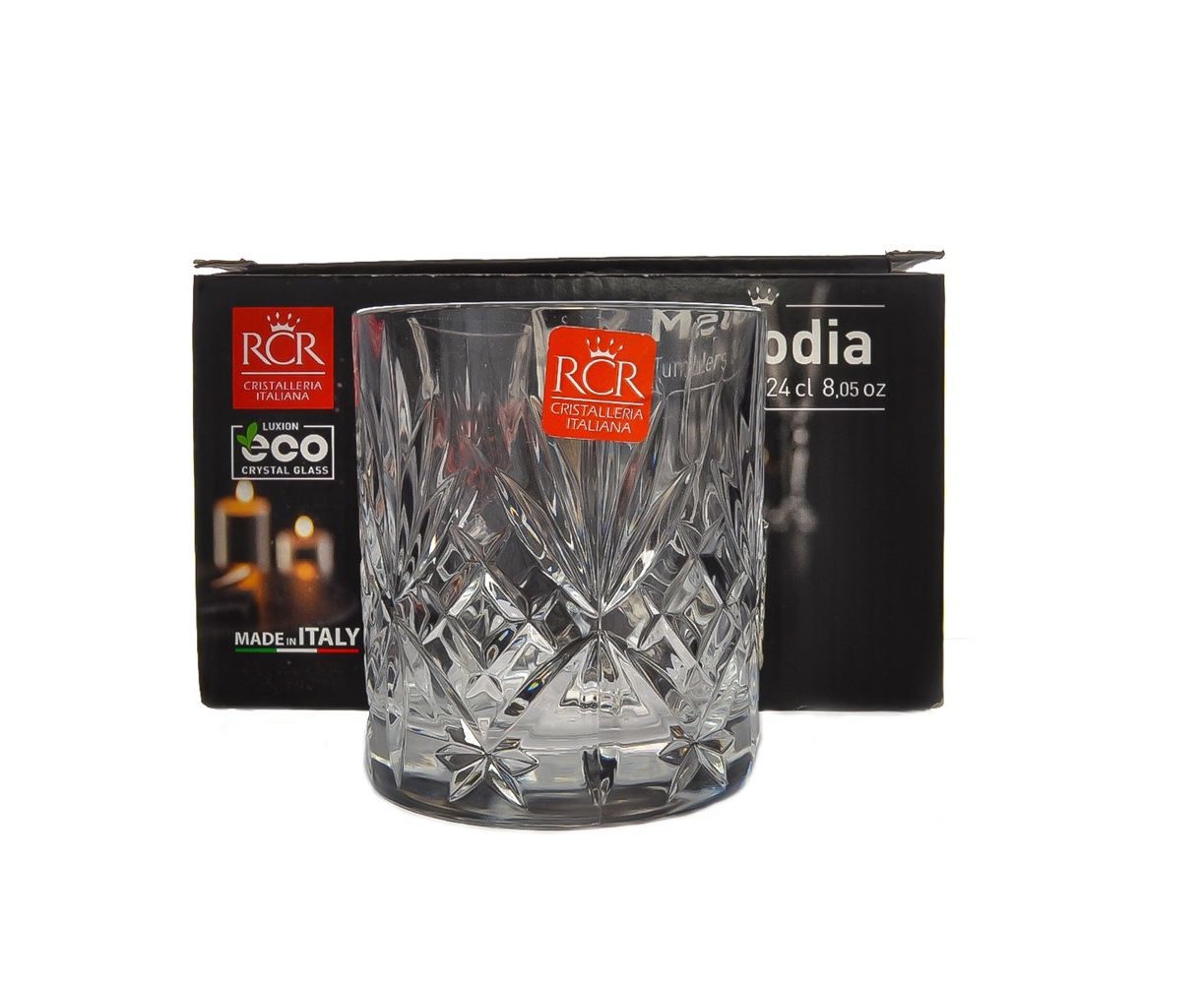 Купить Набор из 2-х стаканов для виски RCR Melodia 240 мл, хрустальное ...