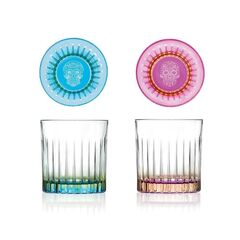 Набор из 6-ти стаканов Олд Фэшн RCR Luxion Pedro&Rosa 360 мл, D86 мм, H92 мм, хрустальное стекло, Италия