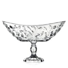 Ладья на ножке RCR Laurus H22,3 см, L34 см, W21,6 см, хрустальное стекло, Италия