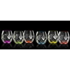 Набор из 6-ти стаканов для виски ассорти RCR Luxion Alkemist 330 мл, хрустальное стекло, Италия