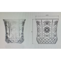 Набор из 2-х стаканов RCR Impero 220 мл, хрустальное стекло, Италия