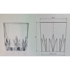 Набор из 2-х стаканов RCR Gala 230 мл, хрустальное стекло, Италия