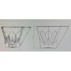 Набор из 2-х кружек RCR Ninphea 190 мл, хрустальное стекло, Италия