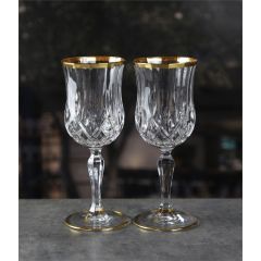 Набор из 2-х фужеров для вина RCR Opera 230 мл, золото, Италия