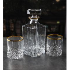 Набор из 3-х предметов для виски RCR Opera, золото, Италия