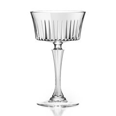 Набор из 6-ти бокал-блюдец для шампанского RCR Style TimeLess 260 мл, хрустальное стекло, Италия