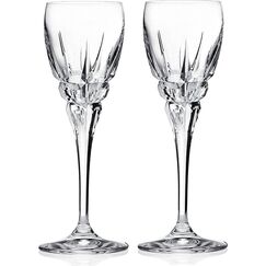 Набор из 2-х фужеров для воды/вина RCR Carrara 254 мл, H218 мм, хрустальное стекло LUXION, Италия