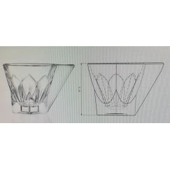 Набор из 2-х кружек RCR Ninphea 190 мл, хрустальное стекло, Италия