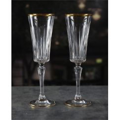 Набор из 2-х фужеров для шампанского RCR Timeless 210 мл, золото, Италия