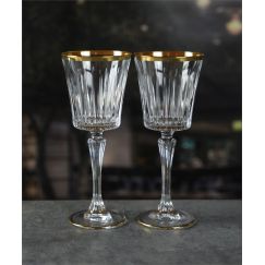 Набор из 2-х бокалов для вина RCR Timeless 230 мл, золото, Италия