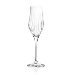 Набор из 6-ти бокалов-флюте для шампанского RCR Style TimeLess 230 мл, хрустальное стекло, Италия