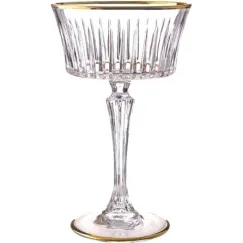 Набор из 2-х креманок для шампанского RCR Timeless CHAMPAGNE 260 мл, золото, Италия