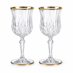 Набор из 2-х фужеров для вина RCR Opera 230 мл, золото, Италия