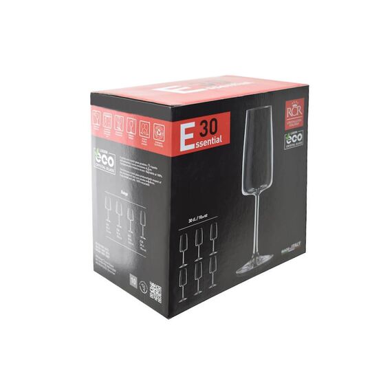 Набор из 6-ти бокалов для вина RCR Essential 300 мл, хрустальное стекло, Италия, изображение 10