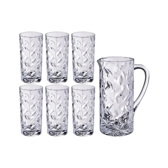 Набор для напитков "Laurus" графин 1200 мл + 6 стаканов 320 мл высота=23/14 см, RCR