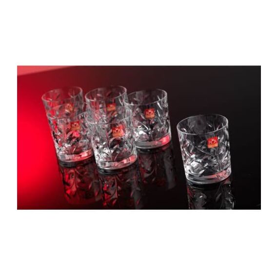 Набор из 6-ти стаканов Олд фэшн RCR Style Laurus 330 мл, хрустальное стекло, Италия, изображение 4