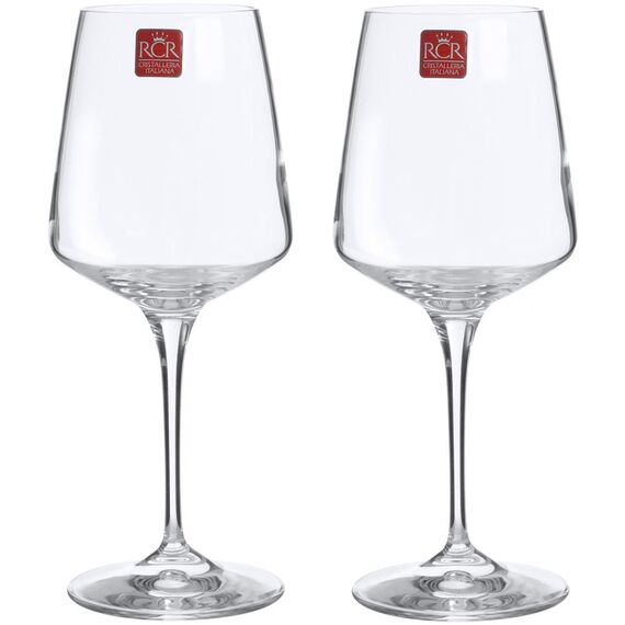 Набор из 6-ти бокалов для вина RCR Luxion Aria 380 мл, хрустальное стекло, Италия, изображение 5
