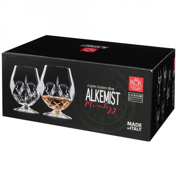 Набор из 6-ти бокалов для бренди RCR Luxion Alkemist 530 мл, хрустальное стекло, Италия, изображение 10