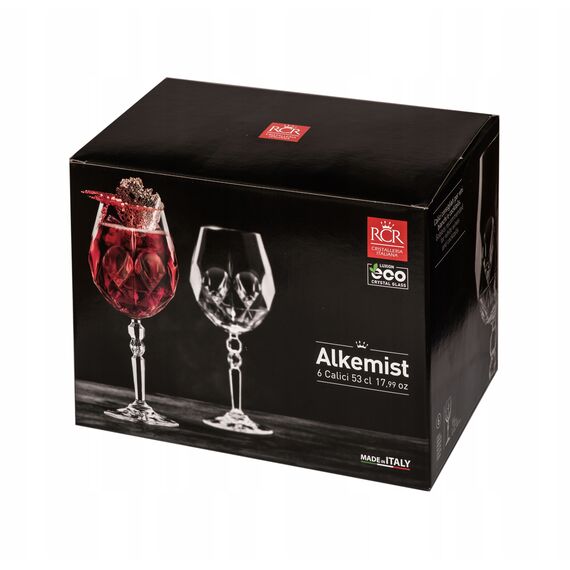 Набор из 6-ти бокалов для аперитива RCR Luxion Alkemist 530 мл, хрустальное стекло, Италия, изображение 8