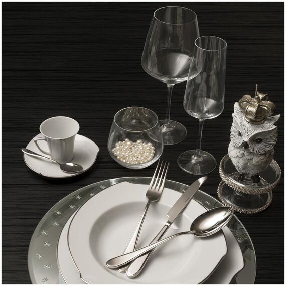 Набор из 6-ти бокалов-флюте для шампанского RCR Luxion Aria 350 мл, хрустальное стекло, Италия, изображение 7