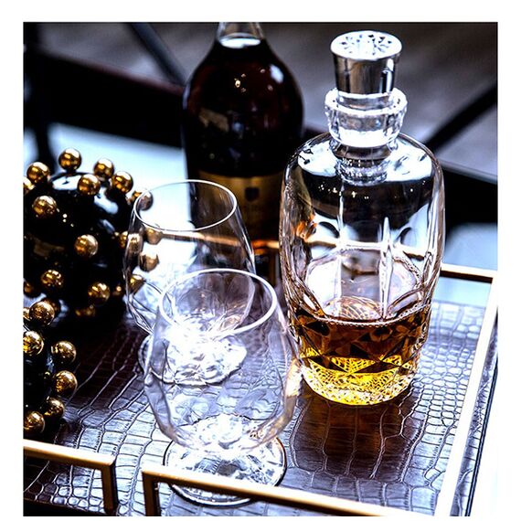 Декантер для виски Alkemist 1070 ml. Luxion RCR Италия, изображение 12