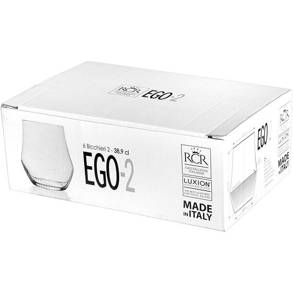 Набор из 6-ти стаканов Олд фэшн RCR EGO 390 мл, хрустальное стекло, Италия, изображение 9