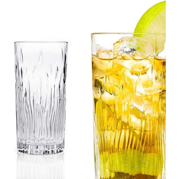 Набор из 6-ти стаканов Хайбол RCR FIRE 370 мл, хрустальное стекло, Италия, изображение 3