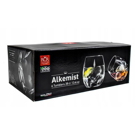 Набор из 6-ти стаканов Олд Фэшн RCR Luxion Alkemist 380 мл, хрустальное стекло, Италия, изображение 13