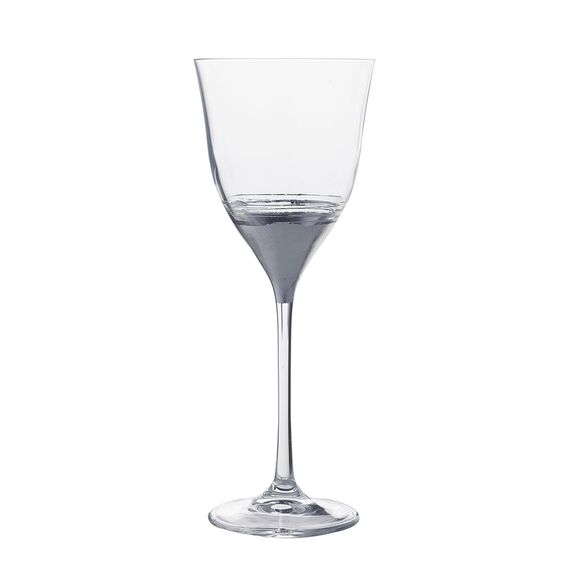 Набор из 6-ти бокалов для воды RCR Style Prestige Leaf платина 330 мл, Италия