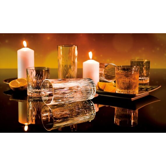 Набор из 6-ти стаканов Хайбол RCR FIRE 370 мл, хрустальное стекло, Италия, изображение 7