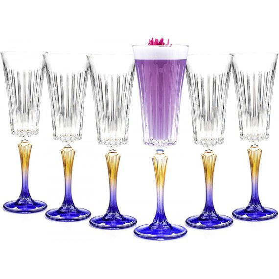 Набор из 6-ти бокалов RCR Style Gipsy 210 мл, хрустальное стекло, Италия, изображение 2