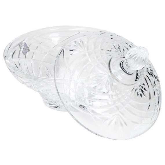 Конфетница с крышкой RCR Melodia D18 см, H10,3 см, хрустальное стекло, Италия, изображение 4