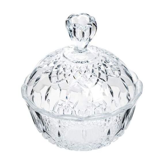 Конфетница с крышкой RCR Style Opera D18 см, H8,7 см, хрустальное стекло, Италия, изображение 2