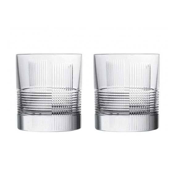Набор из 6-ти стаканов Олд Фэшн RCR Prestige Quadri 290 мл, хрустальное стекло, Италия, изображение 3