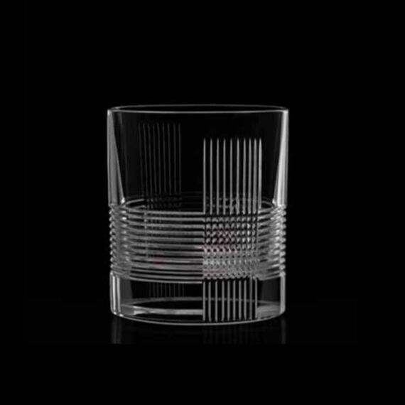 Набор из 6-ти стаканов Олд Фэшн RCR Prestige Quadri 290 мл, хрустальное стекло, Италия, изображение 4