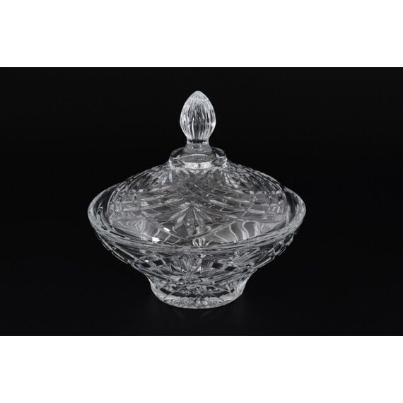 Конфетница с крышкой RCR Melodia D18 см, H10,3 см, хрустальное стекло, Италия, изображение 5