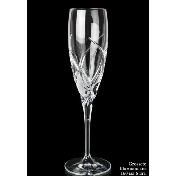 Набор из 6-ти бокалов-флюте RCR Style Prestige Grosseto 160 мл, Италия, изображение 2