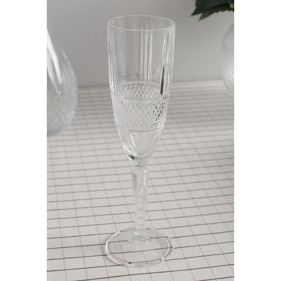 Набор из 6-ти бокалов-флюте RCR Style Brillante 190 мл, D59 мм, H227 мм, хрустальное стекло, Италия, изображение 3