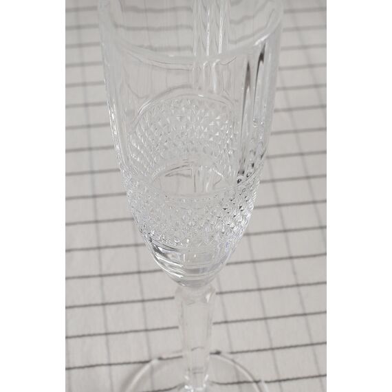 Набор из 6-ти бокалов-флюте RCR Style Brillante 190 мл, D59 мм, H227 мм, хрустальное стекло, Италия, изображение 5