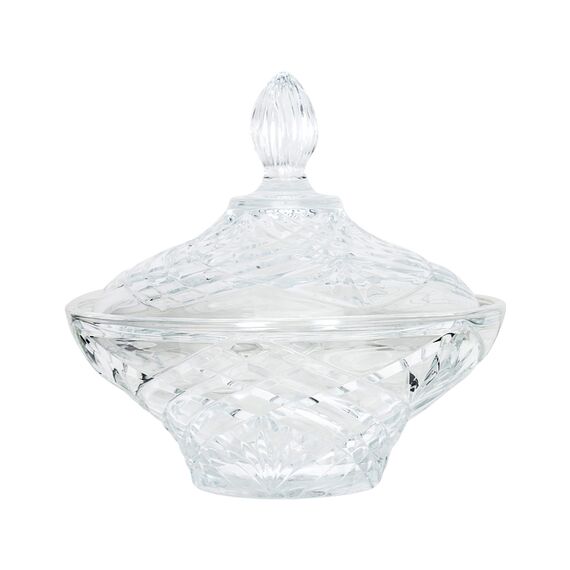Конфетница с крышкой RCR Melodia D18 см, H10,3 см, хрустальное стекло, Италия, изображение 2
