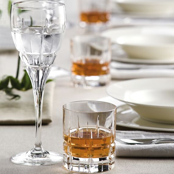 Набор из 2-х фужеров для воды/вина RCR Carrara 254 мл, H218 мм, хрустальное стекло LUXION, Италия, изображение 2