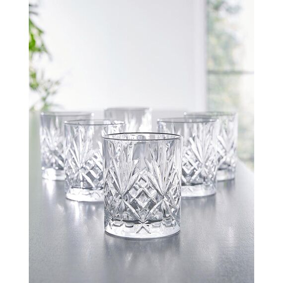 Набор из 6-ти стаканов Олд Фэшн RCR Style Melodia 240 мл, хрустальное стекло, Италия, изображение 3