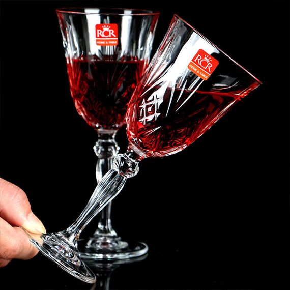 Набор из 6-ти бокалов для красного вина RCR Style Melodia 270 мл, хрустальное стекло, Италия, изображение 8