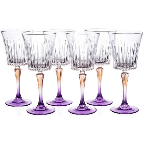 Набор из 6-ти бокалов RCR Style Gipsy 300 мл, хрустальное стекло, Италия, изображение 2
