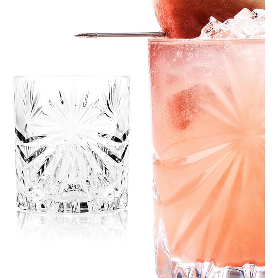 Набор из 6-ти стаканов Олд Фэшн RCR Style Oasis 320 мл, хрустальное стекло, Италия, изображение 6
