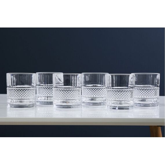 Набор из 6-ти стаканов Олд фэшн RCR Style Brillante 340 мл, D82 мм, H94 мм, хрустальное стекло, Италия, изображение 5