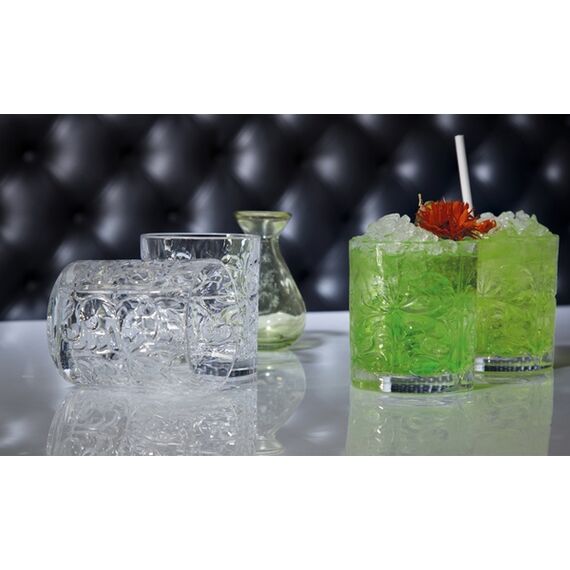 Набор из 6-ти стаканов Олд Фэшн RCR Luxion Tattoo 330 мл, хрустальное стекло, Италия, изображение 6