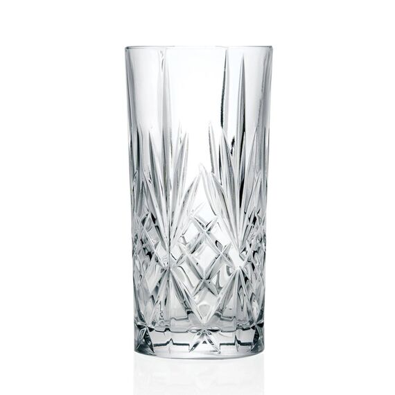 Набор из 6-ти стаканов Хайбол RCR Style Melodia 360 мл, хрустальное стекло, Италия, изображение 2