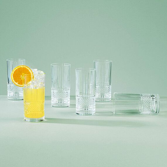 Набор из 6-ти стаканов Хайбол RCR Style Brillante 370 мл, D70 мм, H150 мм, хрустальное стекло, Италия, изображение 7