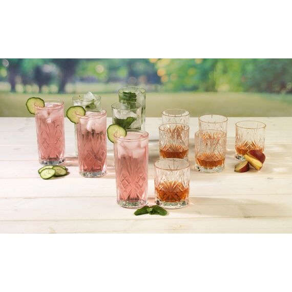 Набор из 6-ти стаканов Хайбол RCR Style Melodia 360 мл, хрустальное стекло, Италия, изображение 10